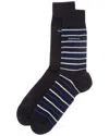 Hugo Boss 2pk Socks In Black