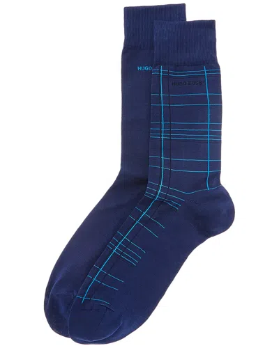 Hugo Boss 2pk Socks In Blue