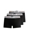 Hugo Boss Three-pack Of Stretch-cotton Boxer Briefs With Logos