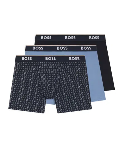 Hugo Boss 3 Pack Boxer Briefs In Multi