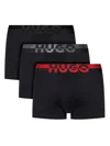 Hugo Boss 3-pack Boxer Shorts With Logo In Black