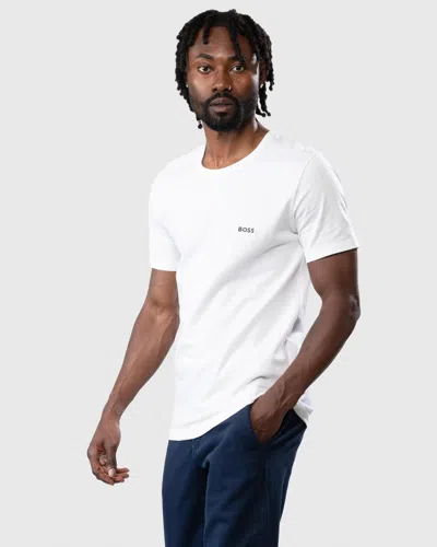 Hugo Boss 3 Pack Classic Regular Fit Crew Neck Mens T-shirts In White