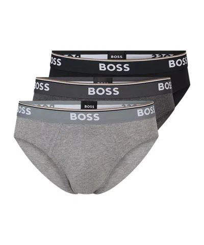 Hugo Boss 3 Pack Cotton Briefs In Multi