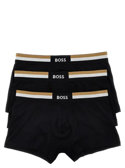 Hugo Boss 3-pack Logo Boxers In Black