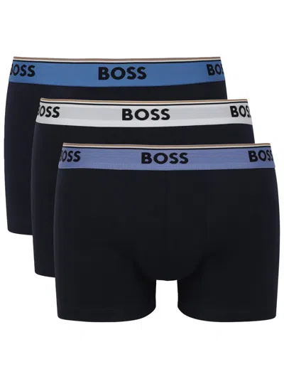 Hugo Boss 3-pack Of Boxer Shorts In Blue