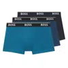 Hugo Boss 3 Pack Power Trunk Boxers 965 Blues In Blue