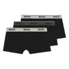 Hugo Boss 3 Pack Power Trunk Boxers 967 Black Tonal In Black
