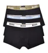 Hugo Boss 3 Pack Power Trunk Boxers 980 Black Mixed In Black
