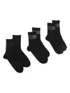 Hugo Boss 3-pack Ribbed Sock Gift Set In Black