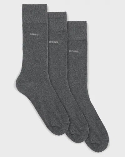 Hugo Boss 3 Pack Rs Uni Socks Nos In Gray