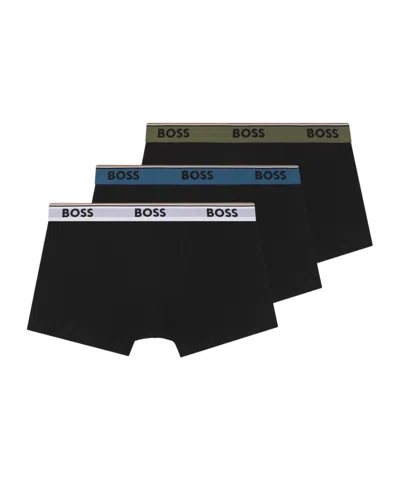 Hugo Boss 3pack Boxer Briefs In Black