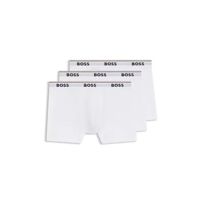 Hugo Boss 3-pack Boxer Briefs In White