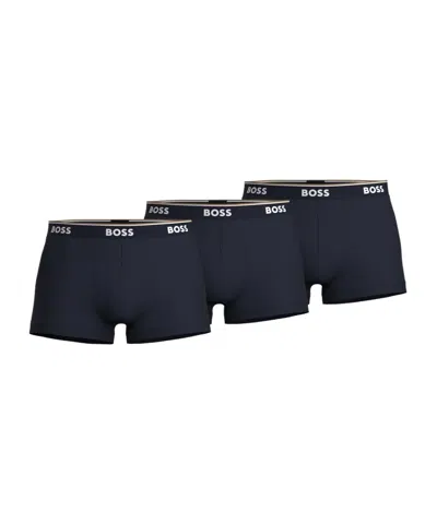 Hugo Boss 3-pack Power Boxer Shorts In Black