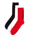Hugo Boss 3pk Back Label Socks In Black