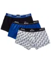 Hugo Boss 3pk Boxer Trunk In Multi