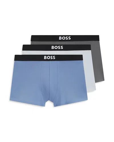 Hugo Boss 3pk. Logo Boxer Briefs In Blue