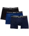 Hugo Boss Boss Underwear 3 Pack Boxer Briefs In Blue