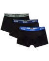 Hugo Boss 3pk Power Boxer Trunk In Black