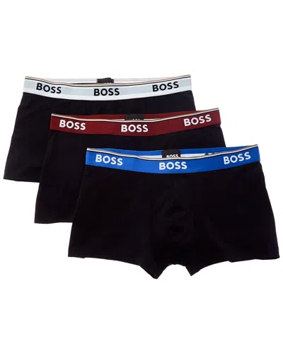 Hugo Boss 3pk Power Boxer Trunk In Multi
