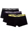 Hugo Boss 3pk Power Boxer Trunk In Multi