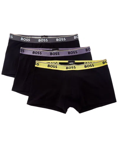 Hugo Boss 3pk Power Boxer Trunk In Multi