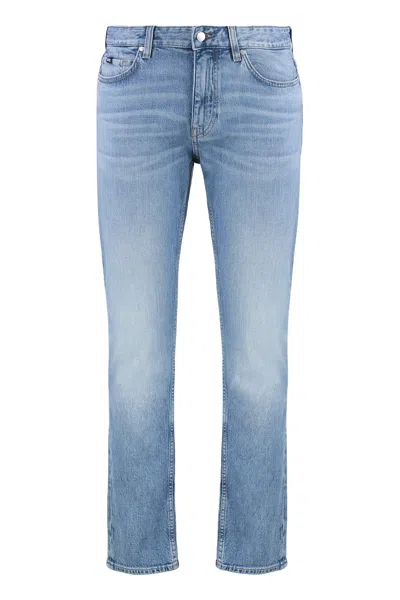 Hugo Boss Boss 5-pocket Slim Fit Jeans In Blue