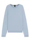 Hugo Boss Long-sleeved Sweatshirt In Blue
