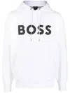 Hugo Boss Boss Man Sweatshirt White Size L Cotton In White