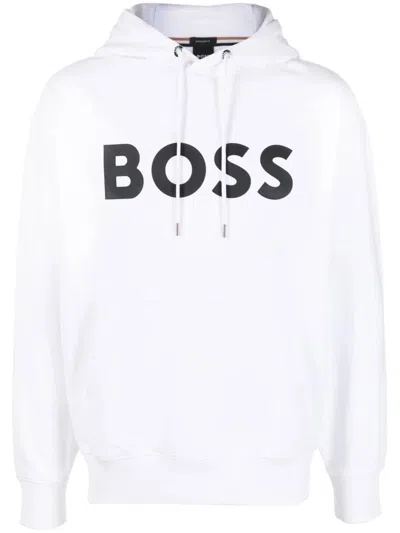 Hugo Boss Boss Man Sweatshirt White Size L Cotton