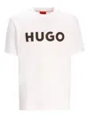 Hugo Boss Cotton-jersey T-shirt With Herringbone Logo In White