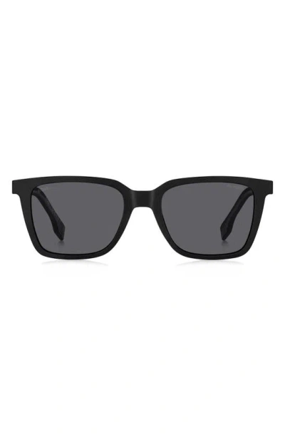 Hugo Boss 53mm Square Sunglasses In Black