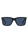 HUGO BOSS 55MM SQUARE SUNGLASSES