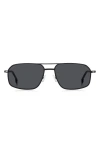 HUGO BOSS BOSS 58MM AVIATOR SUNGLASSES