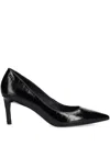 Hugo Boss 70mm Pointed Embossed Pumps In Black