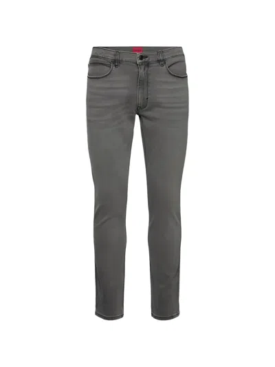 Hugo Boss 734 Five-pockets Jeans In Gray