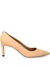 Hugo Boss 75mm Janet Pointed-toe Stiletto Pumps In Nude