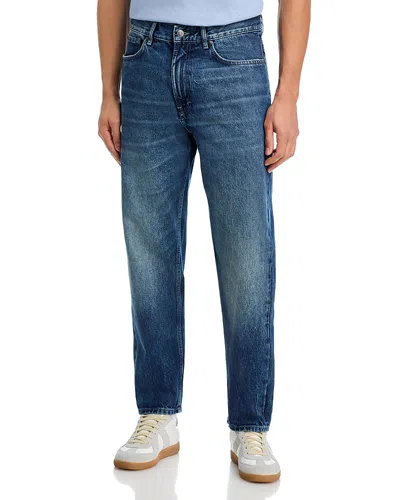 Hugo Boss 838 Relaxed Tapered Fit Jeans In Navy In Blue