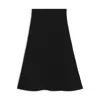 Hugo Boss A-line Skirt In Boiled Wool In Black