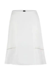 HUGO BOSS A-LINE SKIRT WITH LADDER-LACE TRIMS