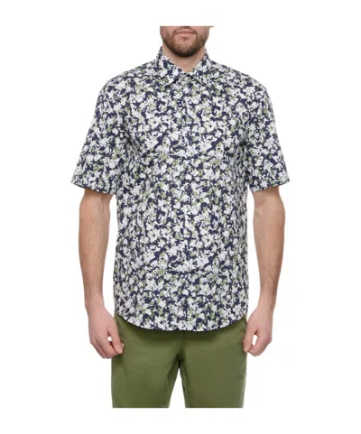 Hugo Boss A Short Sleeved Shirt In Multicolor