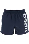 Hugo Boss Bermuda Mare Logo Abas In Dark Blue (blue)
