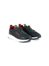 Hugo Boss Abstract-print Sneakers In Blue