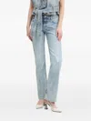 Hugo Boss Acid-wash Jeans In Blue