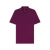 Hugo Boss Active Quick-dry Polo Shirt With Check Artwork In Transparent