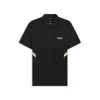 Hugo Boss Active Slim-fit Polo Shirt With Moisture Management In Black