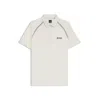 Hugo Boss Active Slim-fit Polo Shirt With Odor Control In Gray