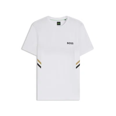 HUGO BOSS ACTIVE SLIM-FIT T-SHIRT WITH MOISTURE MANAGEMENT