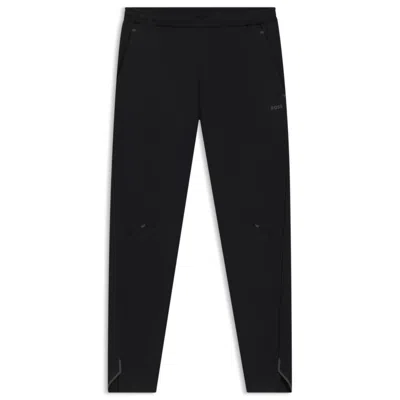 Hugo Boss Active Tracksuit Bottoms In Stretch Fabric With Moisture Management In Blue