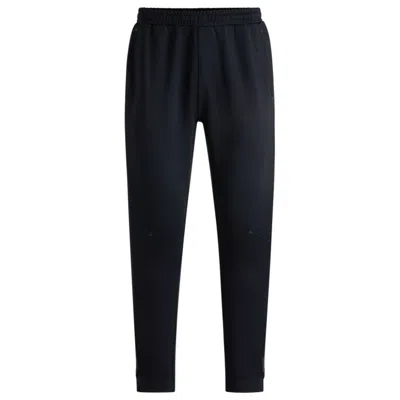 Hugo Boss Active Tracksuit Bottoms In Stretch Fabric With Moisture Management In Blue