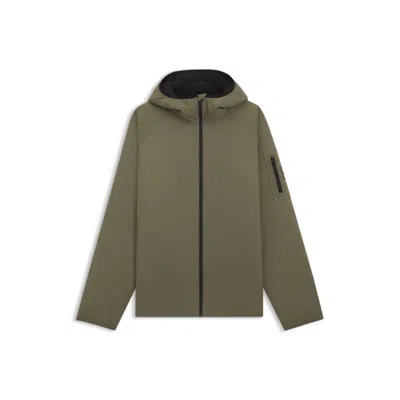 Hugo Boss Adjustable-hem Jacket With Water-repellent Finish In Green